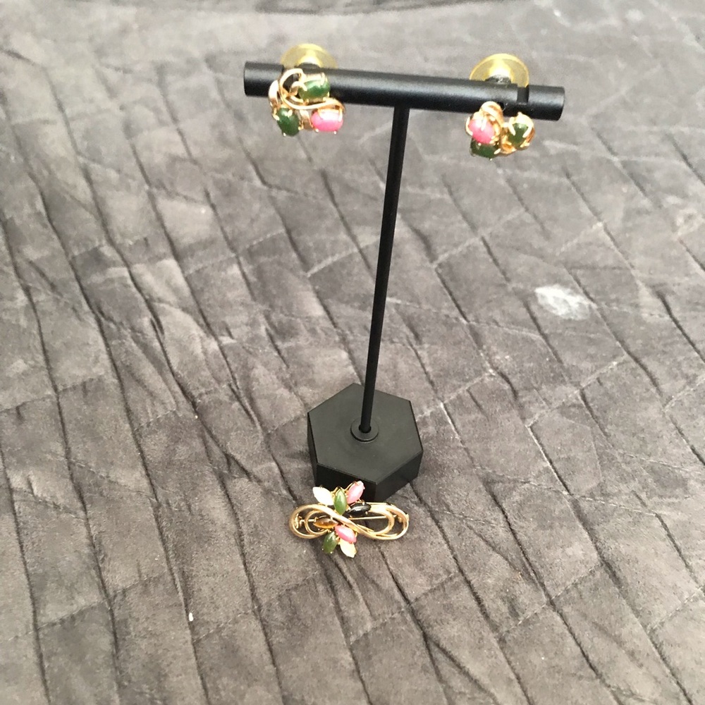 Earrings and Pin Set
